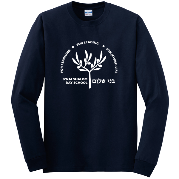 #15 Long Sleeve T-shirt - Big School Logo (1-color)
